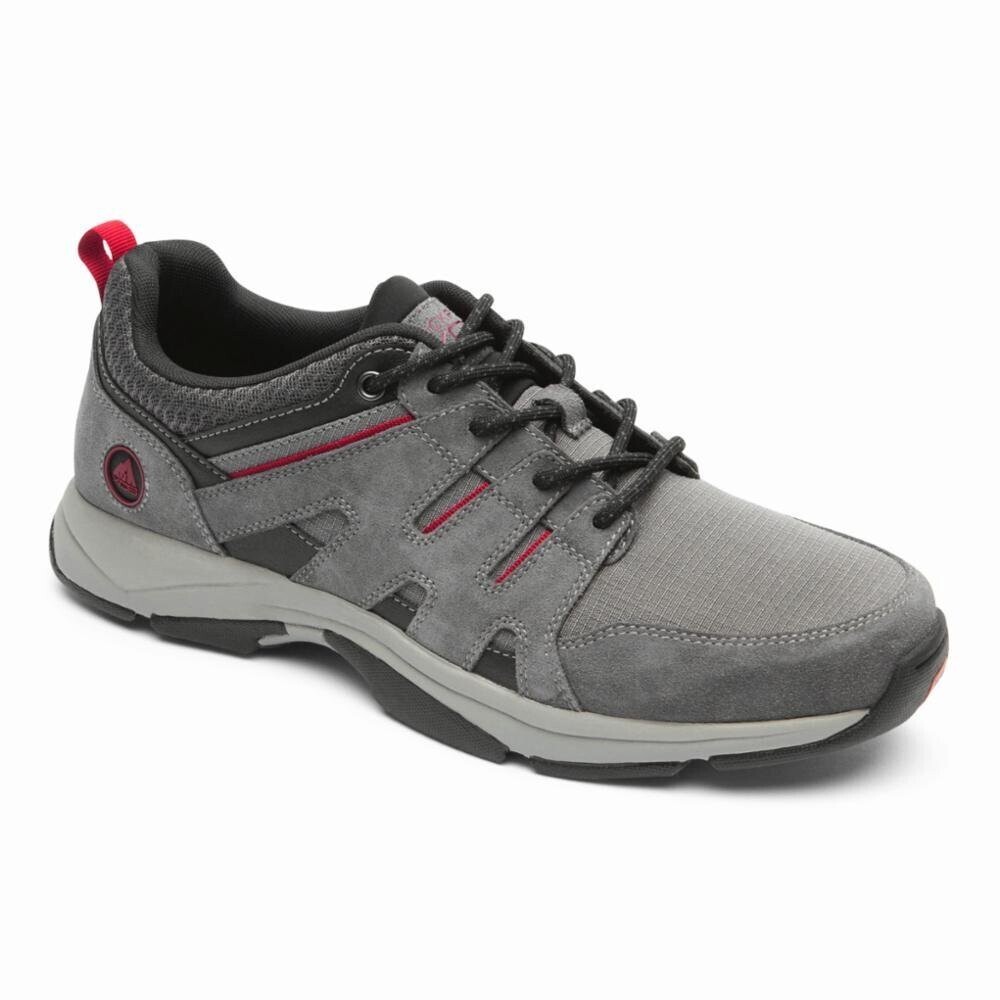 Rockport Chranson CI9666 Sneakers Men's US 7.5 Gray Suede Walking Shoes GAL127